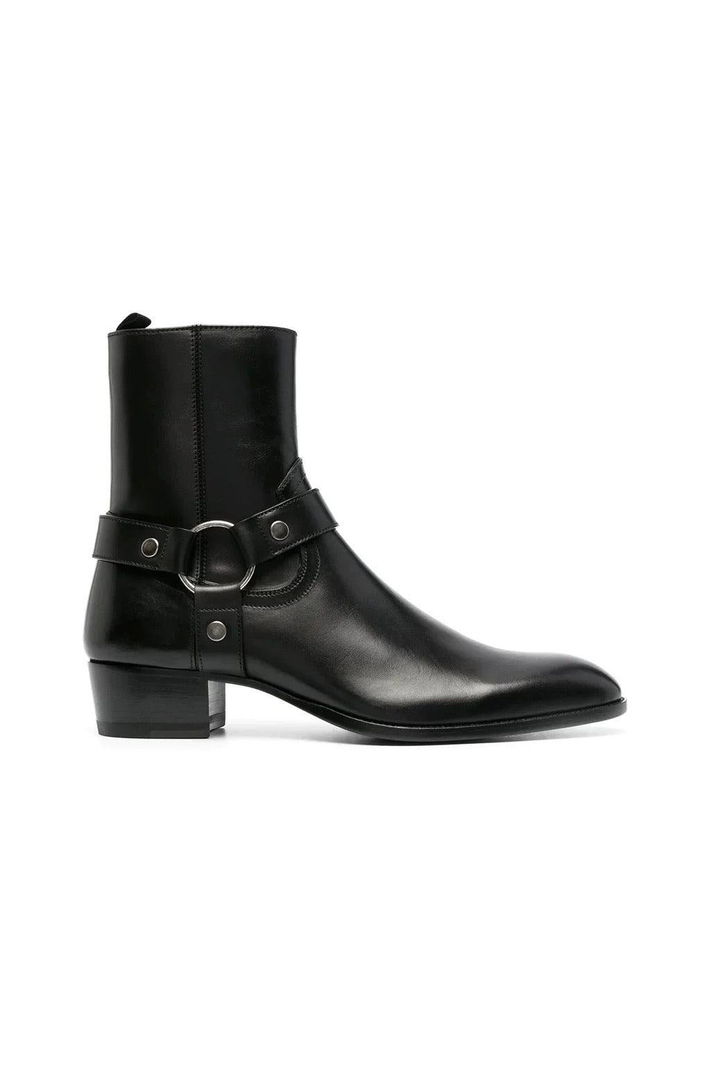 Harness Calfskin Leather Boots