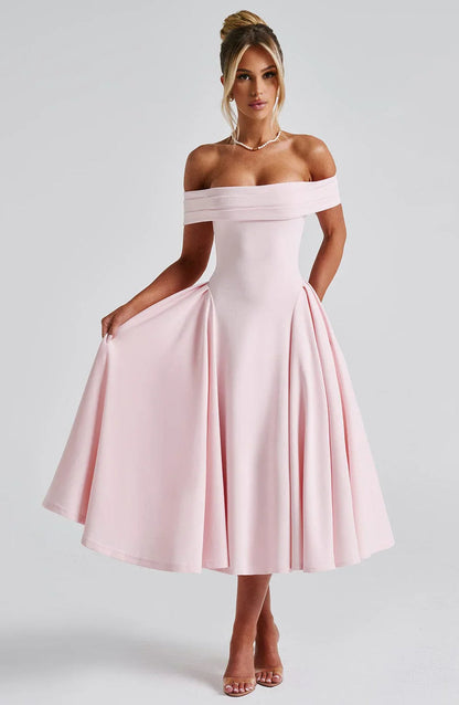 CLEREVE Elegant Midi Dress