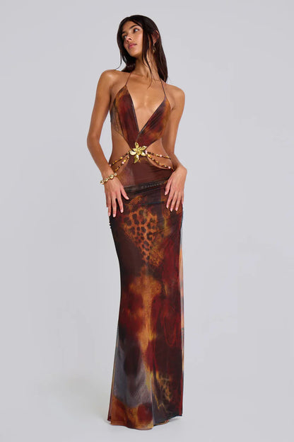 CLEREVE Jungle Maxi Dress