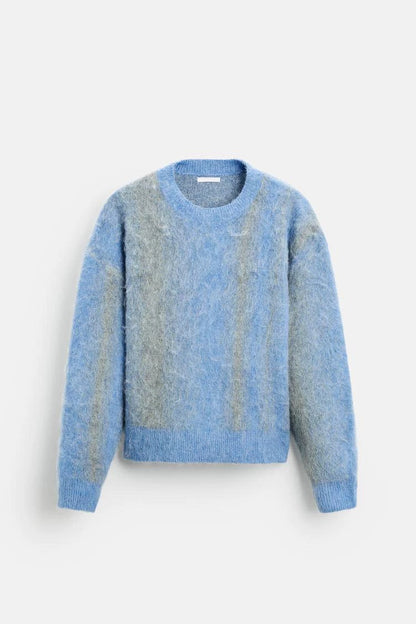 Brushed Blue - Knitted Sweater
