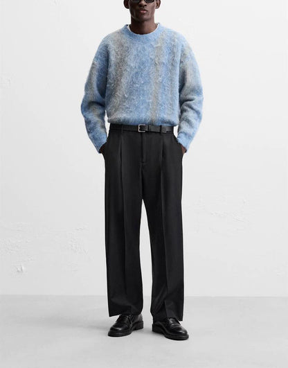 Brushed Blue - Knitted Sweater