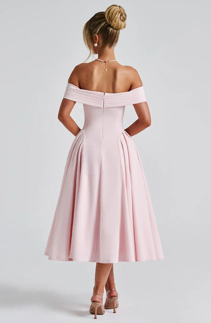 CLEREVE Elegant Midi Dress