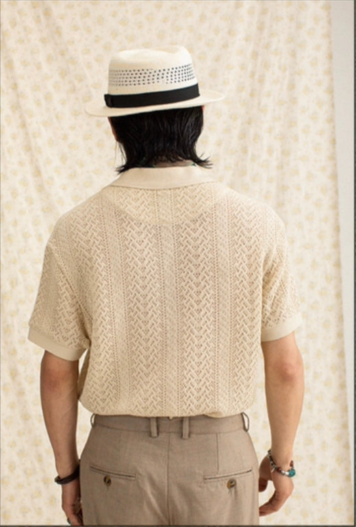 V Neck Breathable Polo