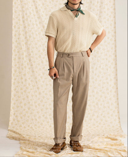 V Neck Breathable Polo