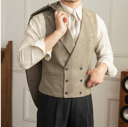 CLEREVE Houndstooth Waistcoat