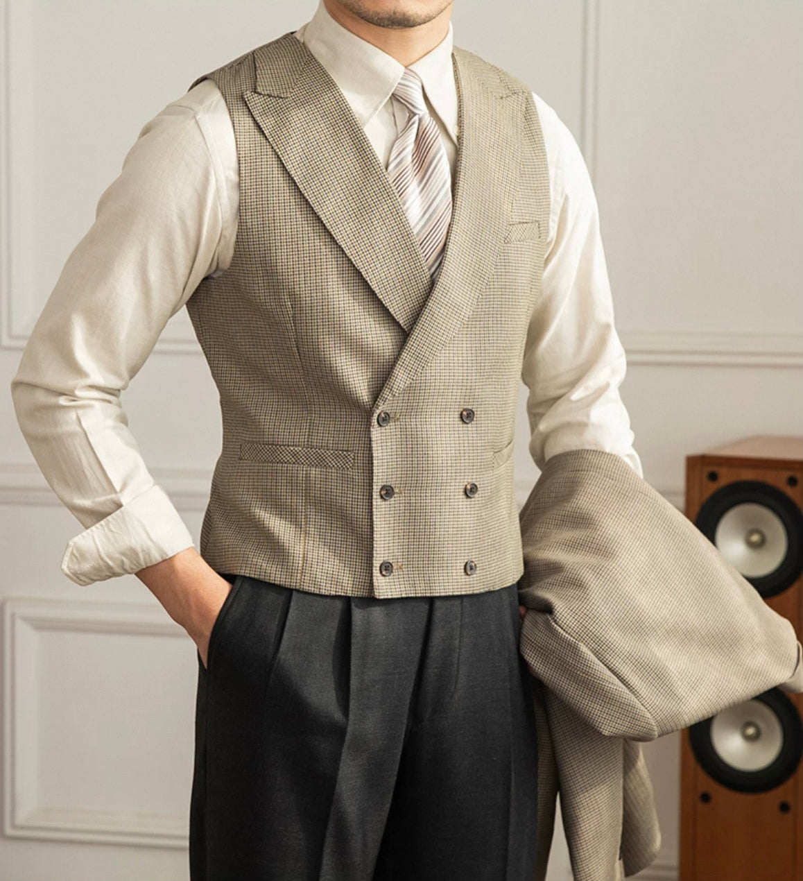 CLEREVE Houndstooth Waistcoat
