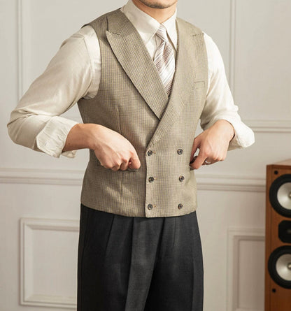 CLEREVE Houndstooth Waistcoat