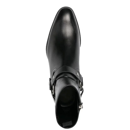 Harness Calfskin Leather Boots