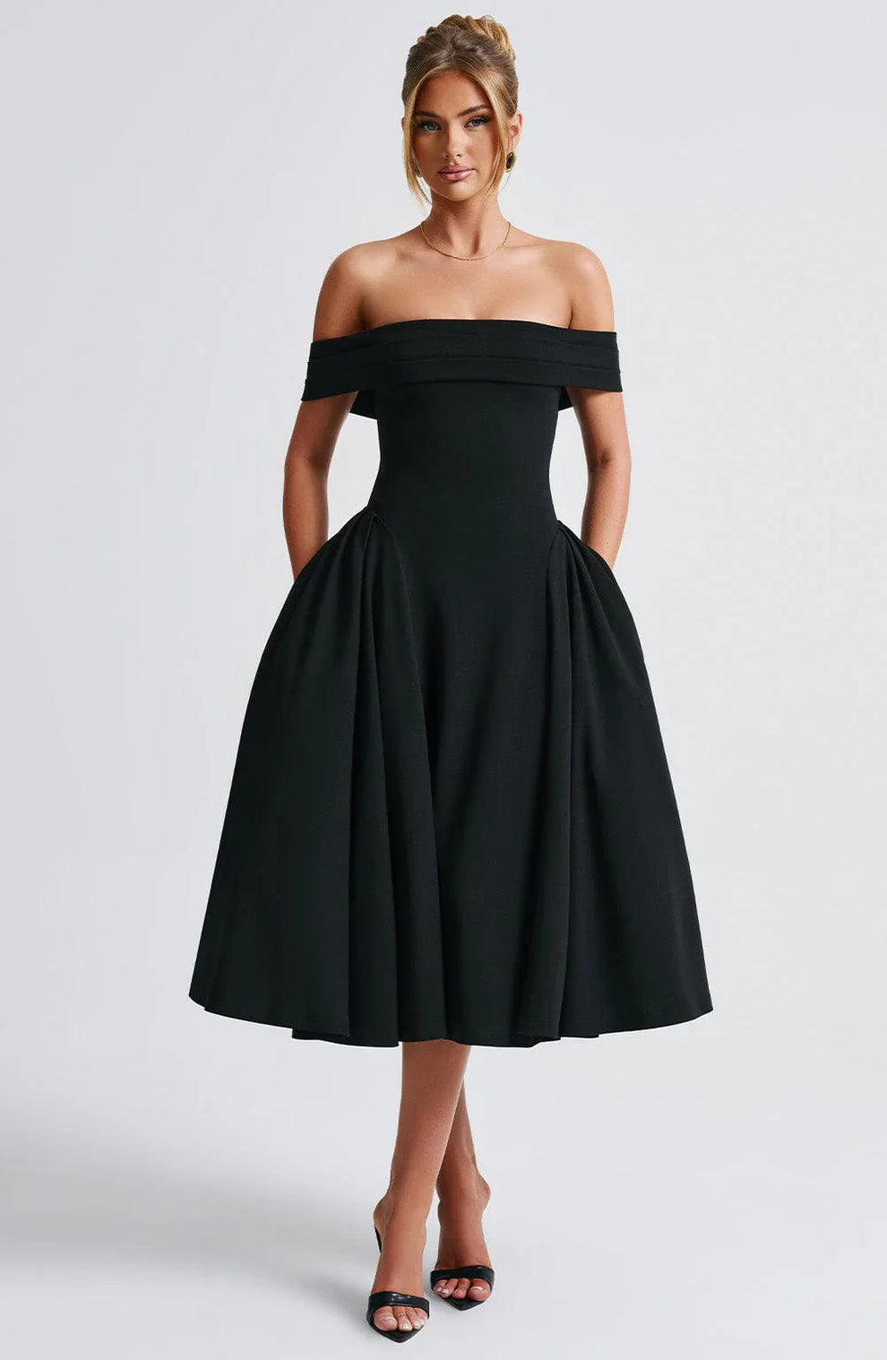 CLEREVE Elegant Midi Dress