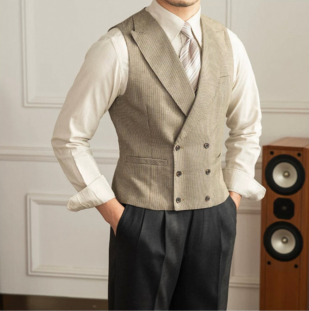 CLEREVE Houndstooth Waistcoat