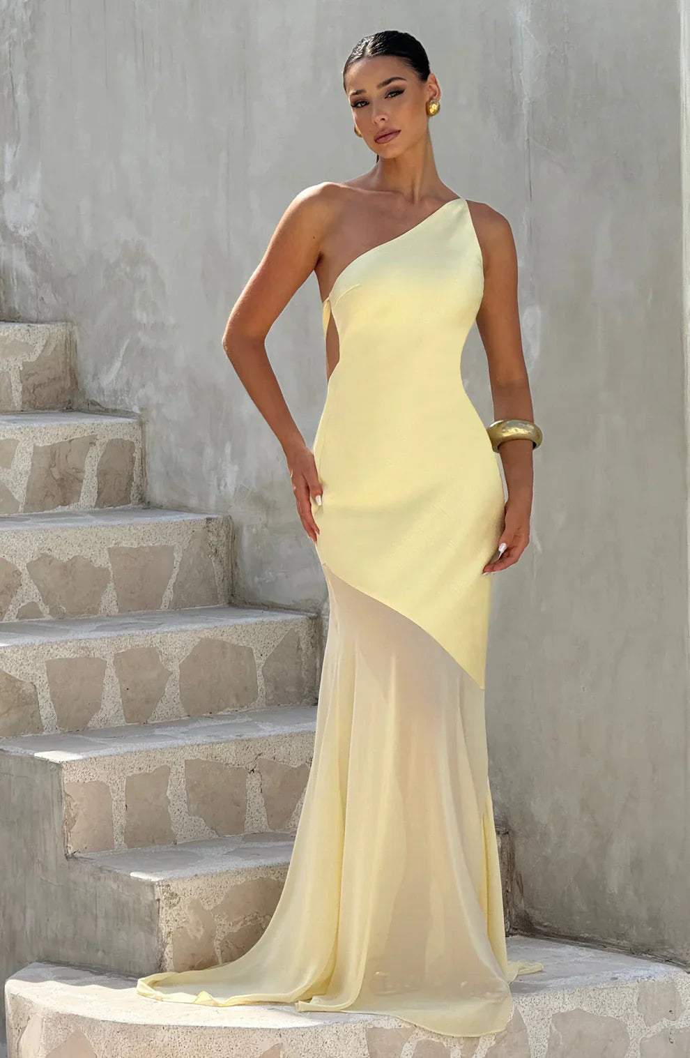 CLEREVE Honey Gown Maxi Dress