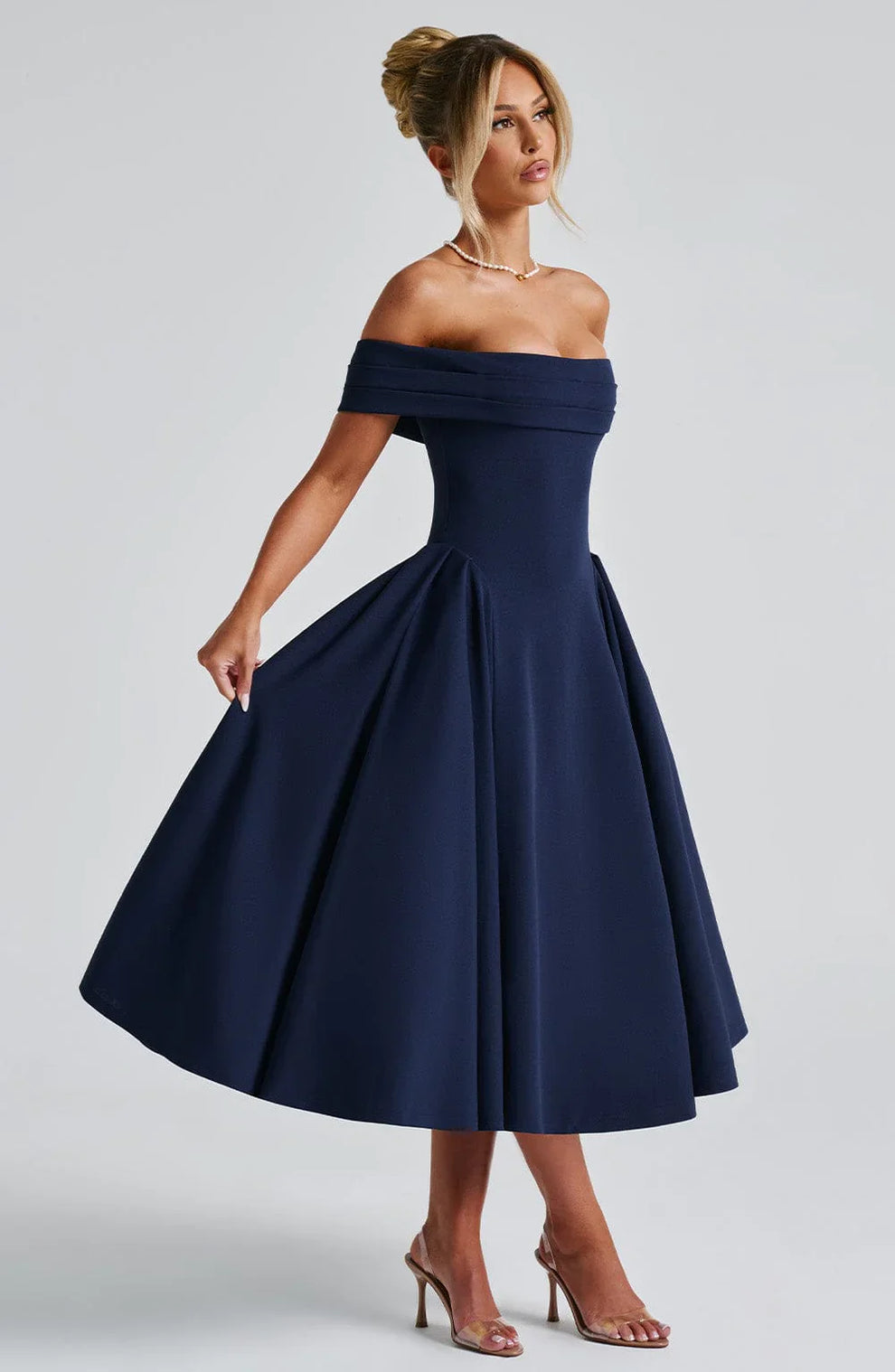 CLEREVE Elegant Midi Dress