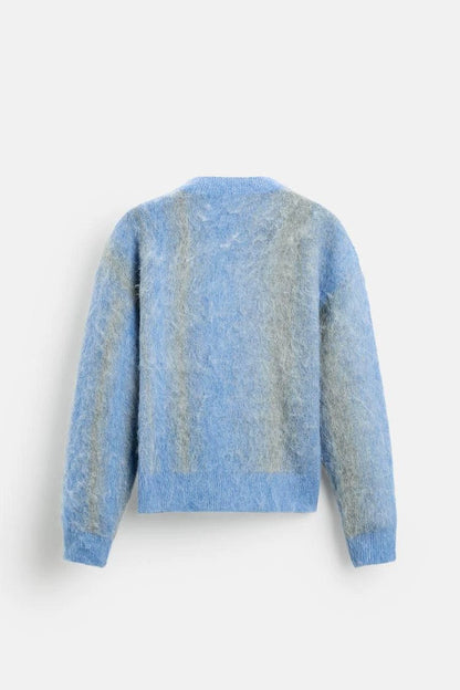 Brushed Blue - Knitted Sweater