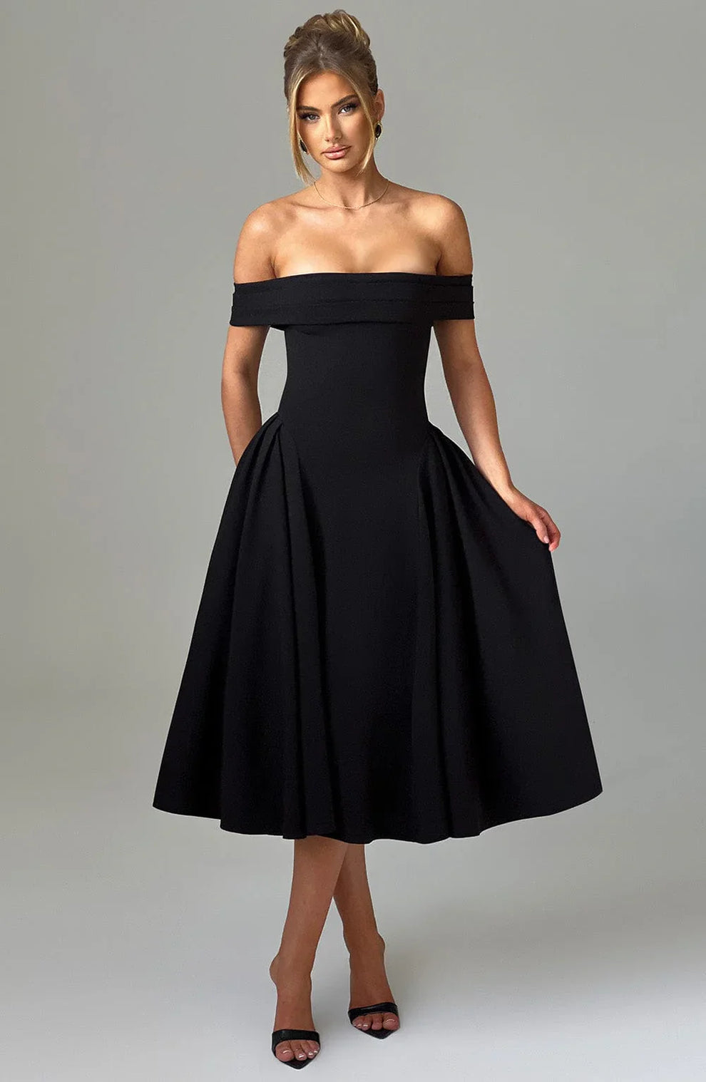 CLEREVE Elegant Midi Dress