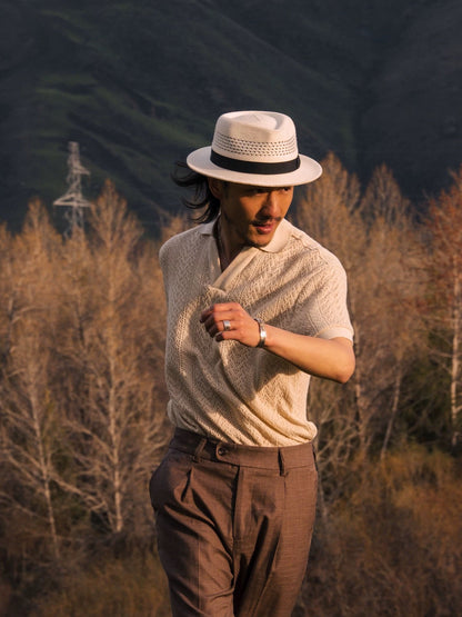 V Neck Breathable Polo