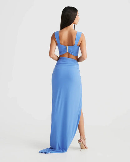 CLEREVE Cut Out Maxi Dress