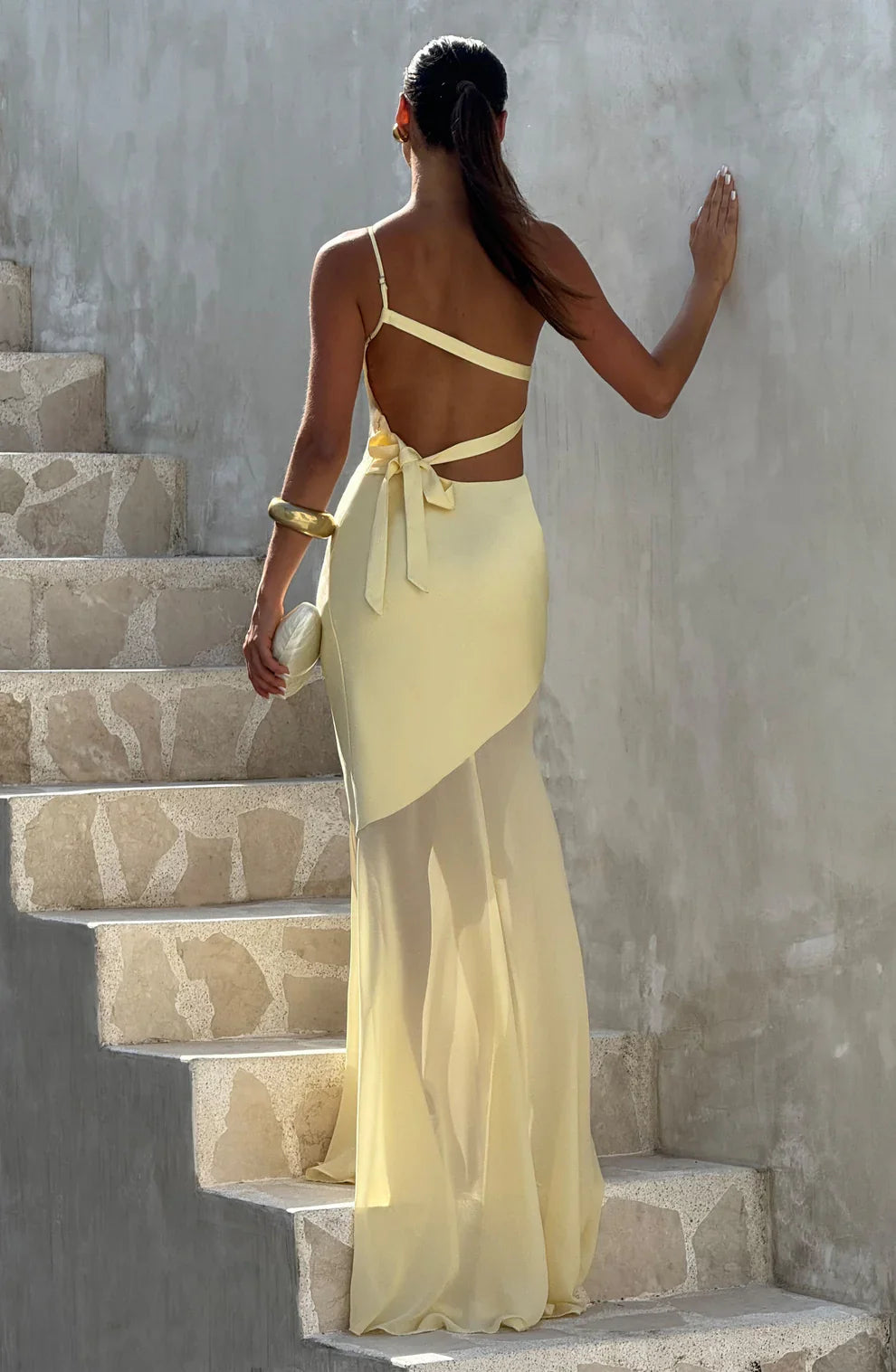 CLEREVE Honey Gown Maxi Dress