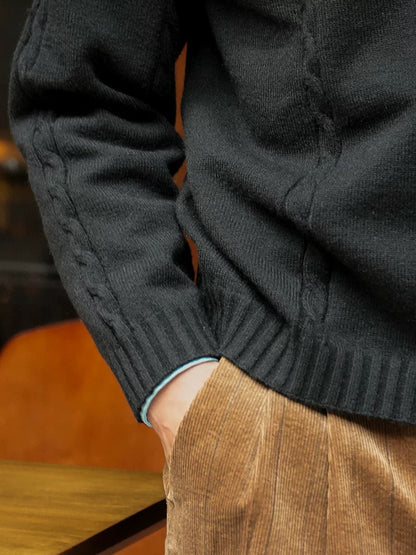 CLEREVE Turtleneck Long-sleeved Sweater