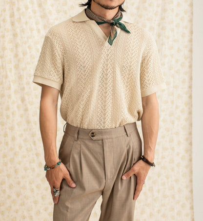 V Neck Breathable Polo