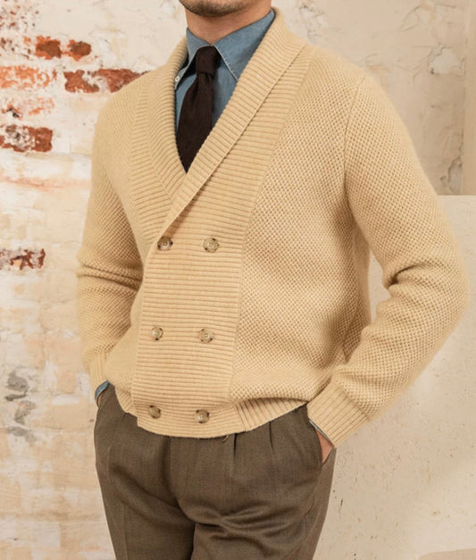 Buttoned Knit Sweater