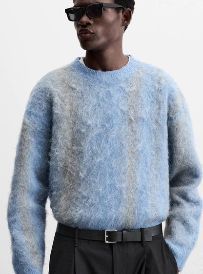 Brushed Blue - Knitted Sweater