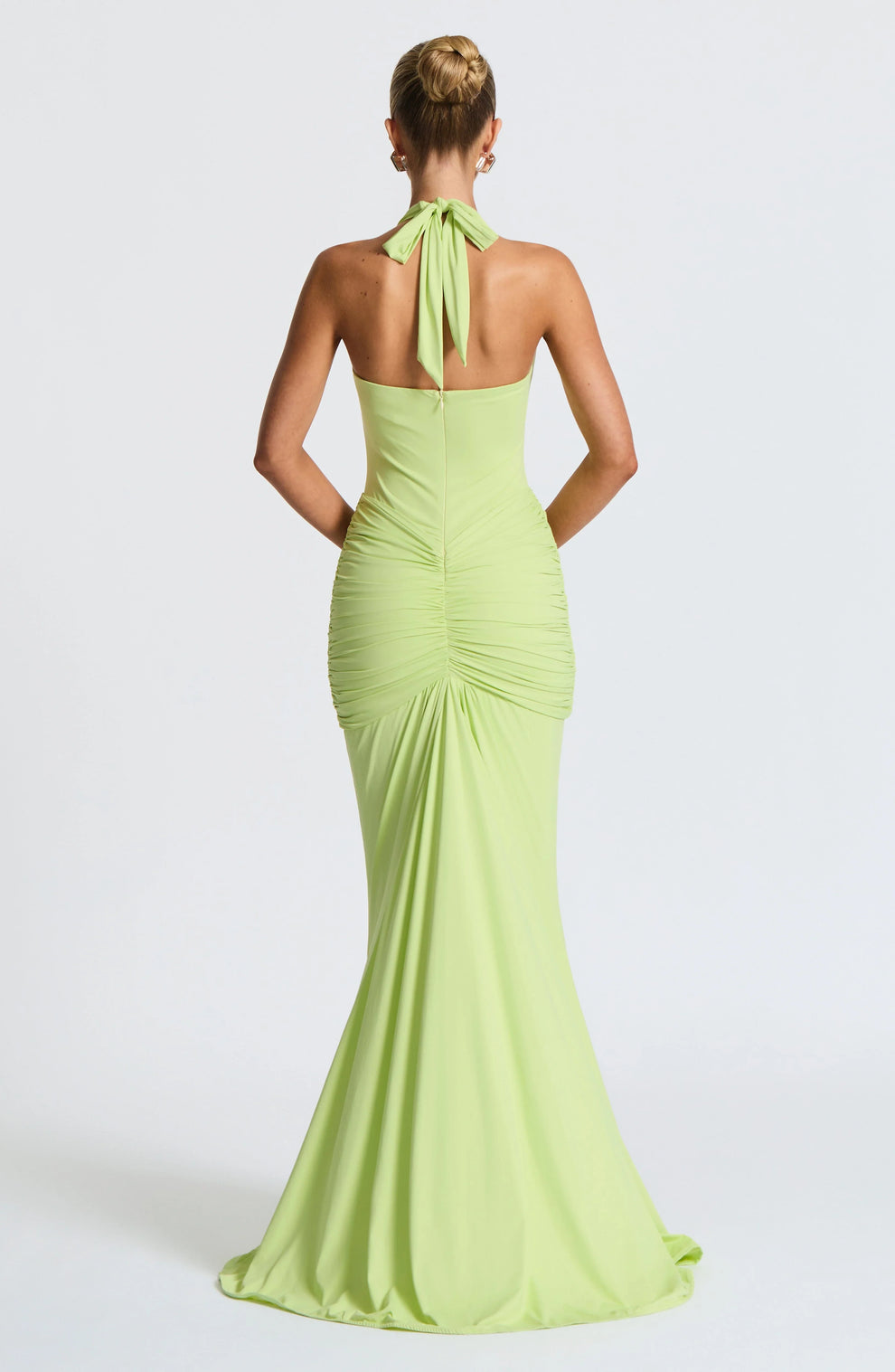 CLEREVE Draped Jersey Maxi Dress