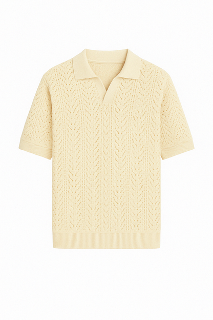 V Neck Breathable Polo