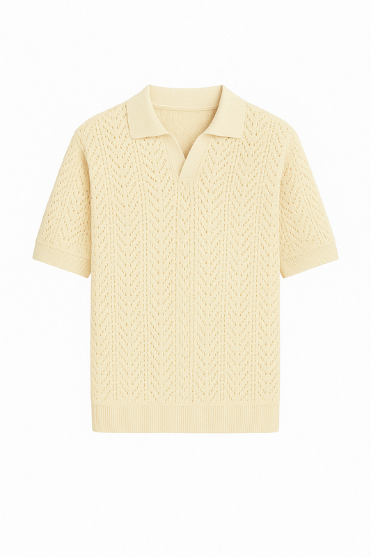 V Neck Breathable Polo