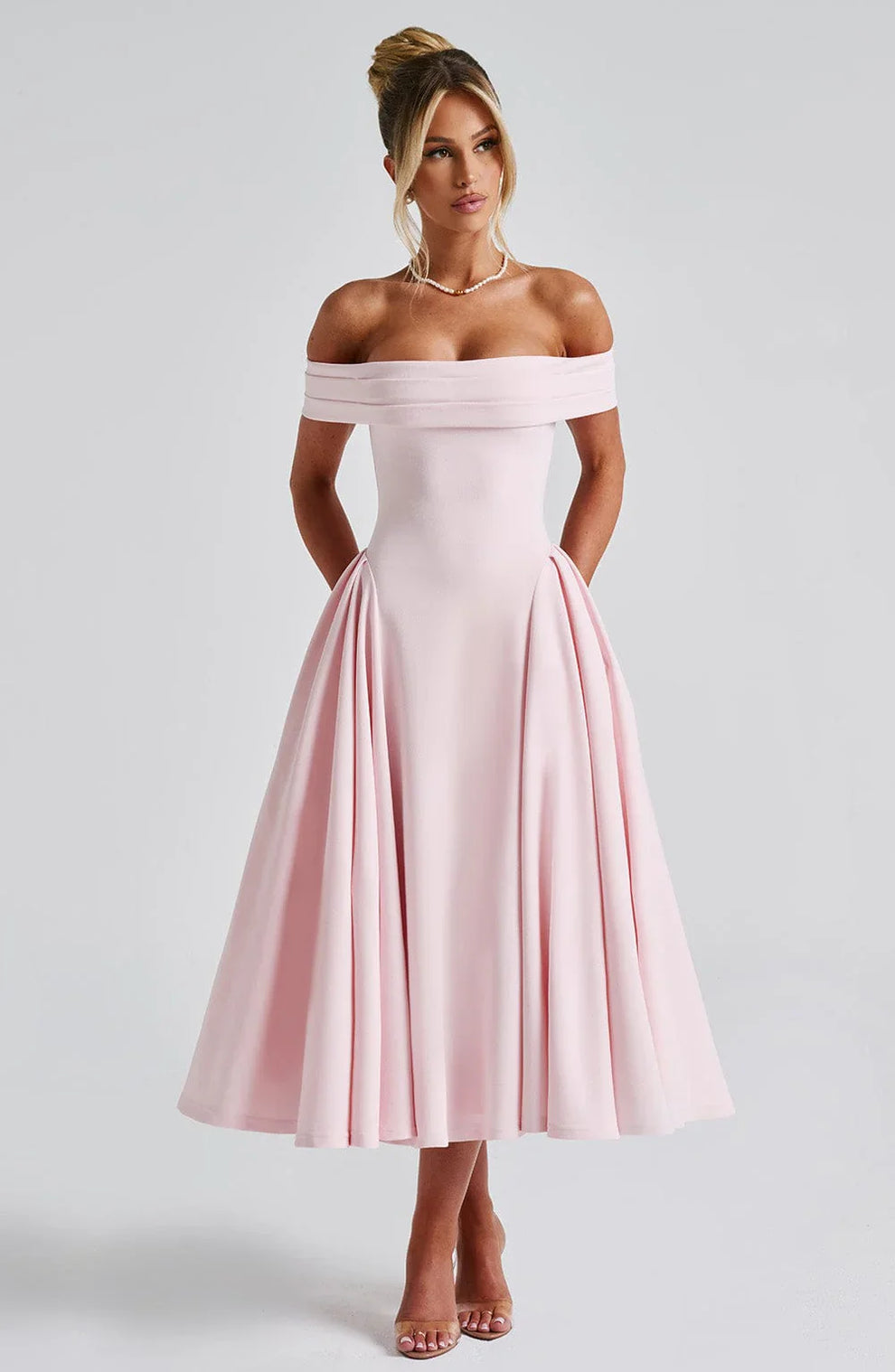 CLEREVE Elegant Midi Dress