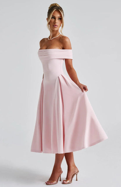 CLEREVE Elegant Midi Dress