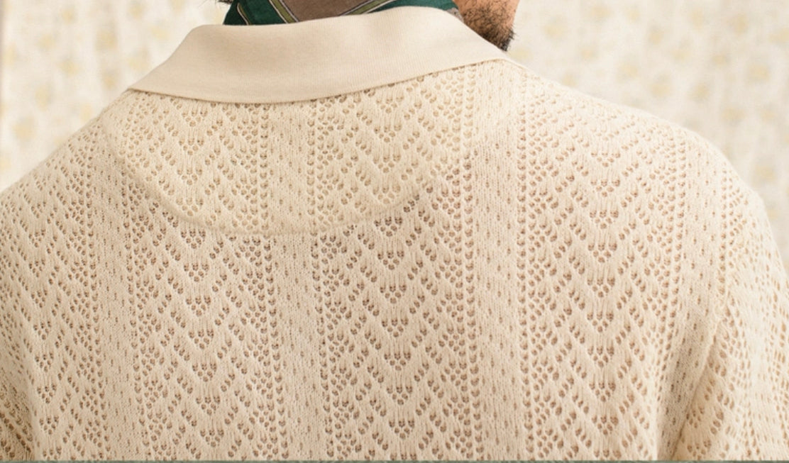 V Neck Breathable Polo