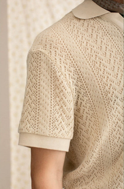 V Neck Breathable Polo