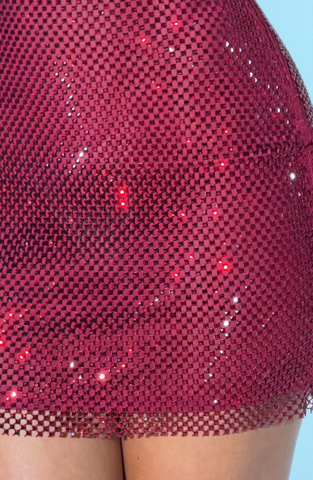 CLEREVE Wine Lorena Mini Dress